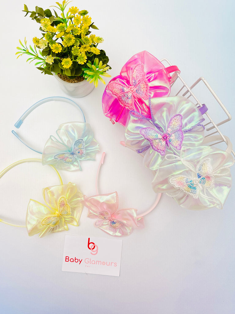 Neon Butterfly Hair Band