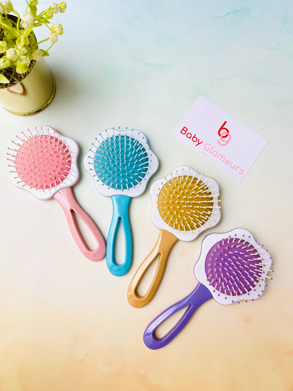 Floral Mini Hair Brush