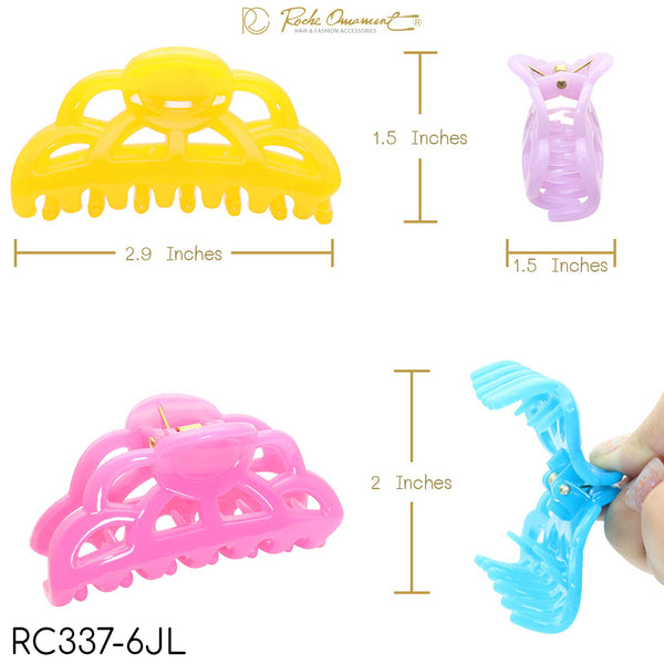 Pack Of 6 Hair Claw Catcher