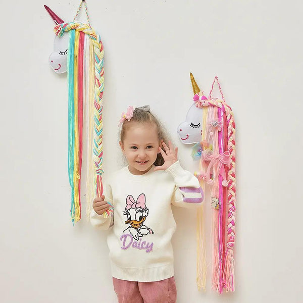 Unicorn Accessory Organizers Hair Accessories Organizer Hairpin Hair Clip Holder Storage Decor Hanger Strip Girl Room Decor